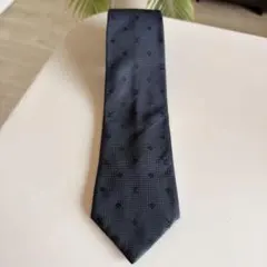 美品 ルイヴィトン ネクタイ モノグラム柄 グレー シルク100% 絹 光沢