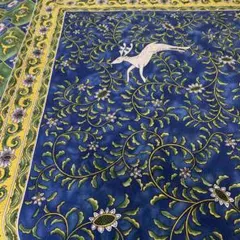 源コレクション 鹿柄 花柄 敷物 インテリア 源右衛門　テーブルクロスのサムネイル