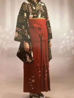 卒業式袴6セット振袖・袴(紐下95㌢)159〜164㌢ 襦袢・半巾帯・重衿・髪飾
