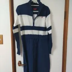 新品　POLO マタニティ ニットワンピース ボーダー ストライプ Mのサムネイル