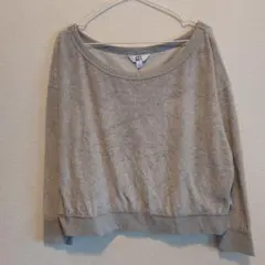 【日本未発売】JOY LAB ボートネック スウェット【L】 グレー ゆったり