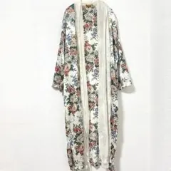 ヴィクトリアズシークレット ガウン シフォン長袖ロング バラ P/Sルームウェアのサムネイル