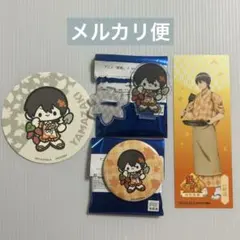 銀魂　山崎退　秋色茶房　缶バッジ　特典しおり　アクリルスタンド　特典コースター
