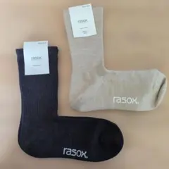 rasox 靴下　無地 L字型直角 メンズ レディース　未使用　Mサイズ　２足組