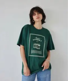 ALEXIASTAM SORBET Tシャツ グリーンのサムネイル