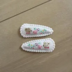 familiar パッチンドメ（SS）　ヘアピン　ベビー　ピンク