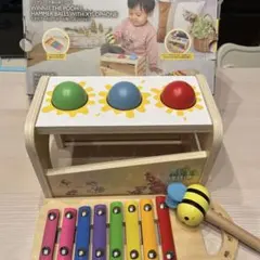 くまのプーさん ボール落とし シロフォン 木のおもちゃのサムネイル