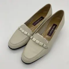 【LANCEL】 ランセル パンプス アイボリー 22.5cm LC3113