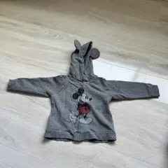 ミッキーマウス耳付きパーカー グレー
