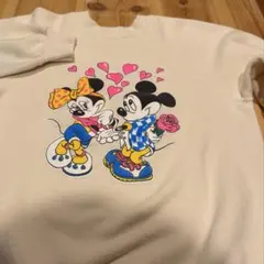 希少80s-90s Disney ミッキー ミニー スウェット