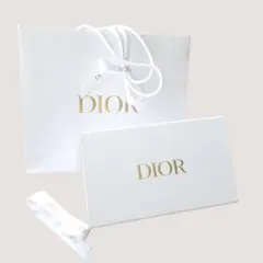 【美品】DIOR ギフトボックス ショッパー リボン付き セット 紙袋 ギフト
