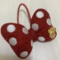 ディズニーランド　ミニーちゃん　ミニーマウス　リボン　ヘアゴム　髪ゴム