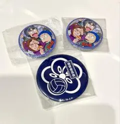 3点　忍たま乱太郎　七松小平太　平滝夜叉丸　時友四郎兵衛　体育委員会　缶バッジ