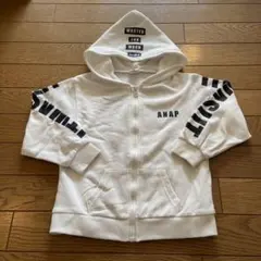 アナップキッズ　白　パーカーS105-115