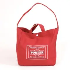 美品 ポーター×アーバンリサーチ キャンバストートバッグ Mサイズ レッド