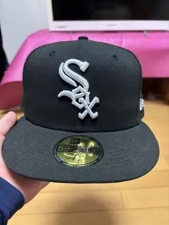 New Era 59FIFTY ブラックキャップ 7 5/8