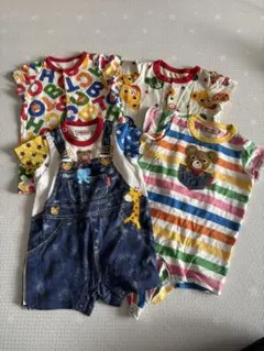 ミキハウス　ロンパース　だまし絵　まとめ売り