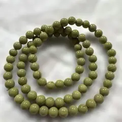 淡緑色 天然石 5mm 多連ブレスレット 小粒 重ね付け可 ナチュラルカラー