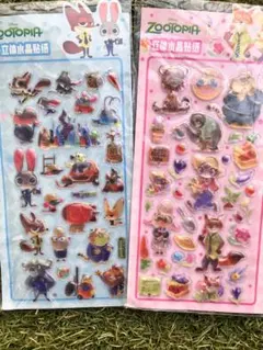 【残りわずか】ズートピア ぷっくりシール 海外ライセンス品【正規品】