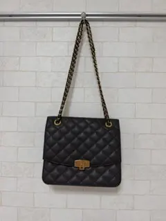 新同★チェーンバッグ★黒×S金具★ななめ可能★マトラッセノベルティCHANEL 新同☆チェーンバッグ☆黒×S金具☆ななめ可能☆マトラッセノベルティ