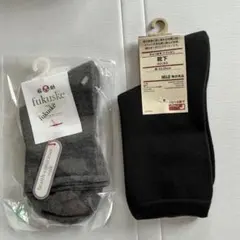 福助　MUJI無印良品　靴下2足のサムネイル