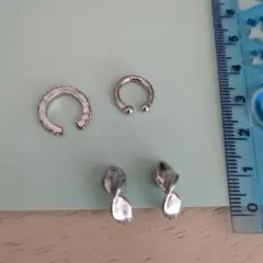 シルバー イヤリング イヤーカフ セット　オマケつき