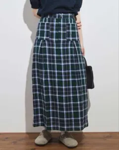 【美品】figlondon フィグロンドン　oliveskirtチェックスカートのサムネイル