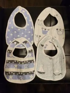 スタイ 4枚セット（青系）