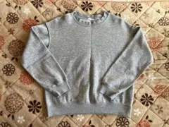 GU スウェットプルオーバー 長袖 裏起毛 Mサイズ グレー