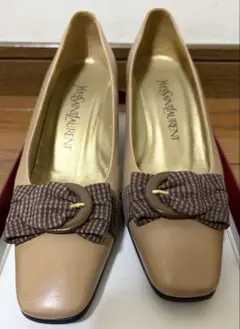 イヴ・サンローラン YSL パンプス ベージュ 35 1/2のサムネイル