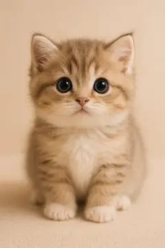 かわいい子猫の絵画