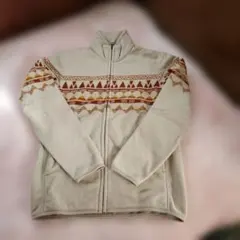ユニクロ　フリースジャケット 幾何学模様　Sサイズ