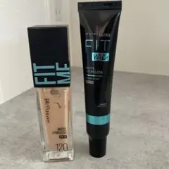メイベリン　フィットミー　リキッドファンデーション120 プライマー01