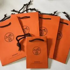 HERMES ショッパー 5枚セット ミニサイズ 紙袋 エルメス