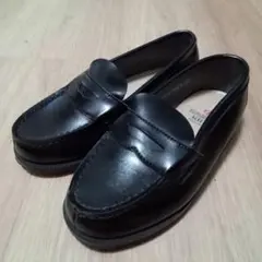 HARUTA ブラック 黒　ローファー フォーマルシューズ 18cm