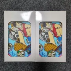 ONE PIECE　ワンピース　ハンカチ　バンダナ　レア　レトロ　2枚セット