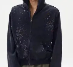 Glitter Planet Swoosh geekジップフーディ パーカー