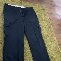 ネイビー レギュラーストレート カーゴパンツ