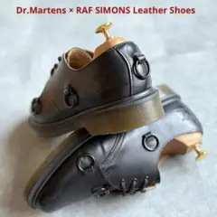Dr.Martens × RAF SIMONS 3ホールシューズ2009 43 RAF Simons spring summer 2009 dms Patent with red | Depop
