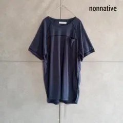 ノンネイティブ 25SS アート刺繍 ポケット付き Tシャツ NN-C4608 