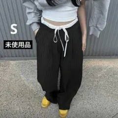 S ストライプ リラックスパンツ 未使用品✨