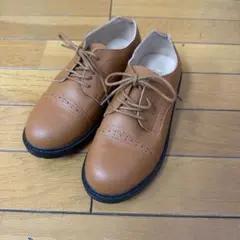 ブラウン レースアップ フォーマルシューズ 卒業式 入学式 23
