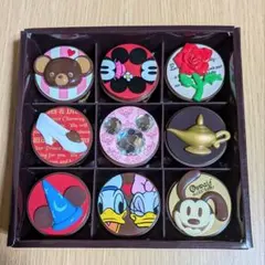 【2013年限定・美品】ディズニー ミニキャニスター 小物入れ 9個セットのサムネイル