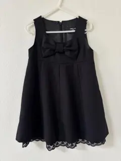 COMME CA ISM ブラック ワンピース 100A