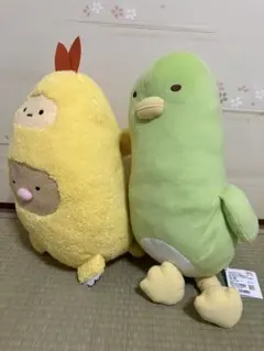 すみっコぐらし ぬいぐるみXL ぺんぎん？&エビフライドン　２種セット