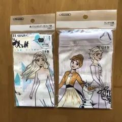 Disneyアナと雪の女王 ランチ巾着＆コップ袋 綿100% 新品未開封 日本製