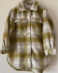 ZARA kids チェック柄オーバーシャツジャケット