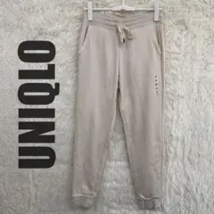 UNIQLO ユニクロヒートテックボアスウェットパンツ　アイボリー　M