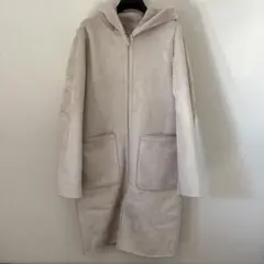 リバーシブル　ムートンコート　ボアコート