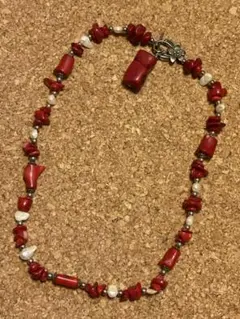 ◆感謝価格◆山珊瑚◆マウンテンコーラル◆バロックパールネックレス◆